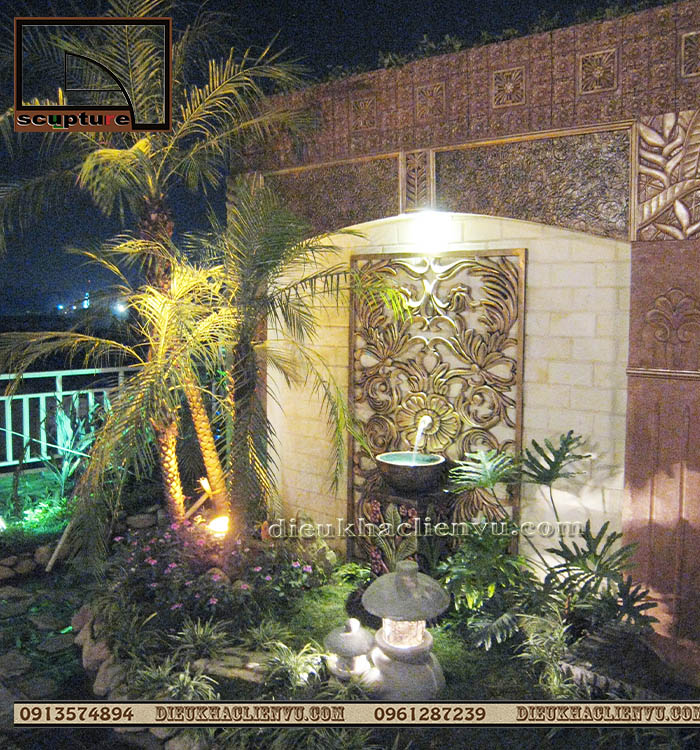 Mẫu thiết kế tiểu cảnh sân thượng đẹp với cây xanh